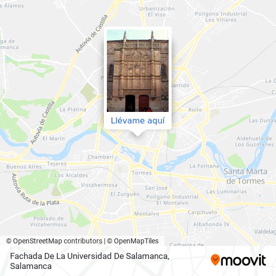 Mapa Fachada De La Universidad De Salamanca