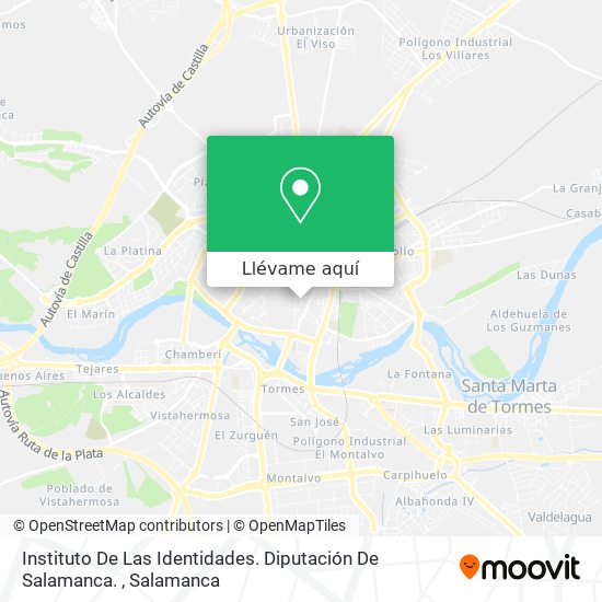 Mapa Instituto De Las Identidades. Diputación De Salamanca.