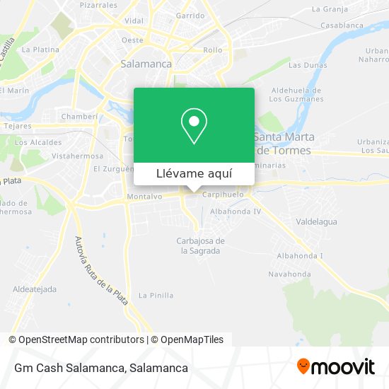 Mapa Gm Cash Salamanca