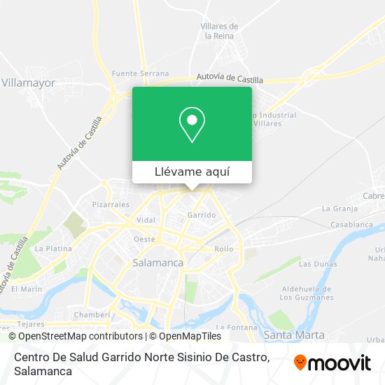 Mapa Centro De Salud Garrido Norte Sisinio De Castro
