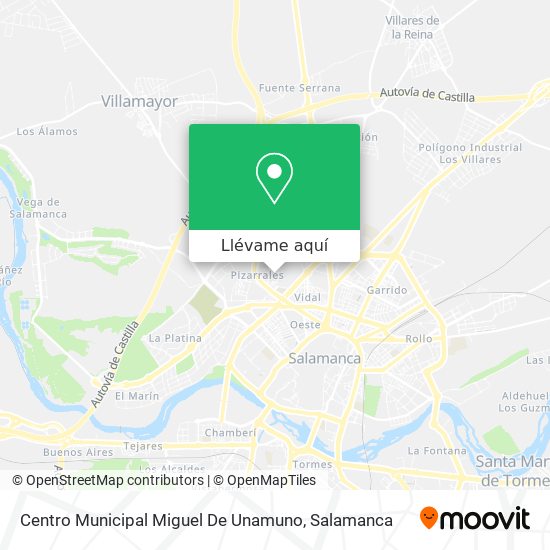 Mapa Centro Municipal Miguel De Unamuno