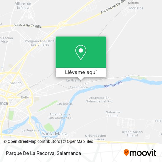 Mapa Parque De La Recorva
