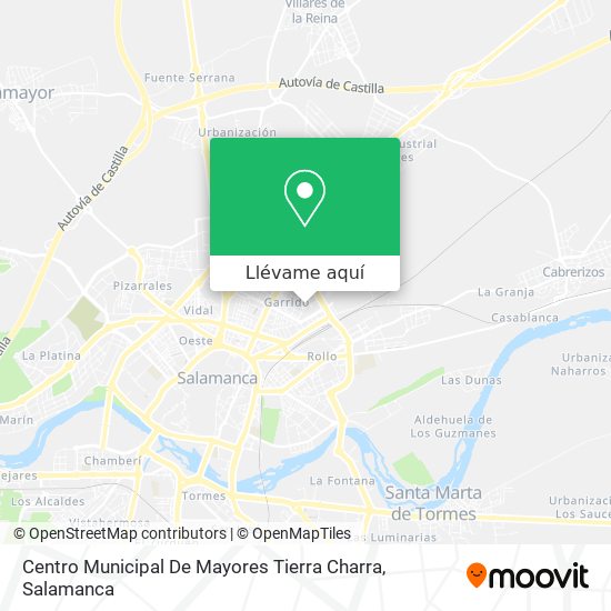 Mapa Centro Municipal De Mayores Tierra Charra