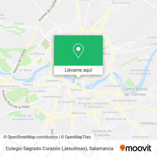 Mapa Colegio Sagrado Corazón (Jesuitinas)