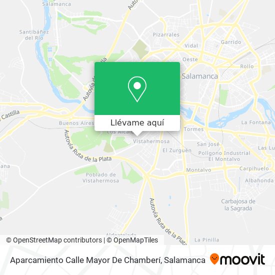 Mapa Aparcamiento Calle Mayor De Chamberí
