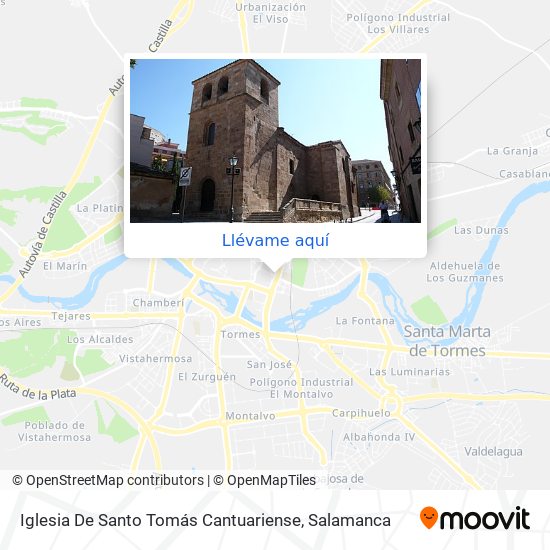 Mapa Iglesia De Santo Tomás Cantuariense