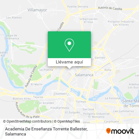 Mapa Academia De Enseñanza Torrente Ballester