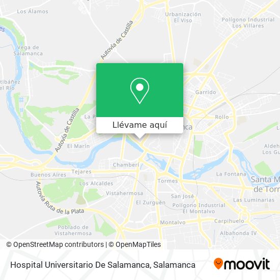 Mapa Hospital Universitario De Salamanca