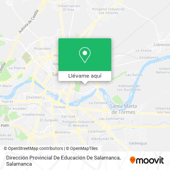 Mapa Dirección Provincial De Educación De Salamanca
