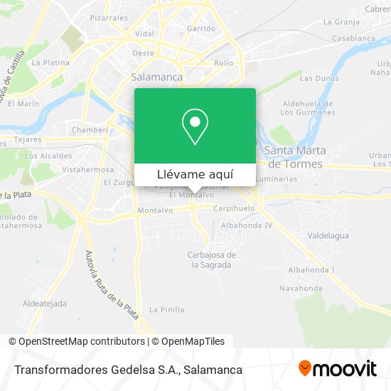 Mapa Transformadores Gedelsa S.A.