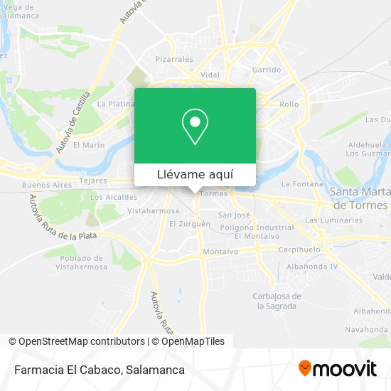 Mapa Farmacia El Cabaco