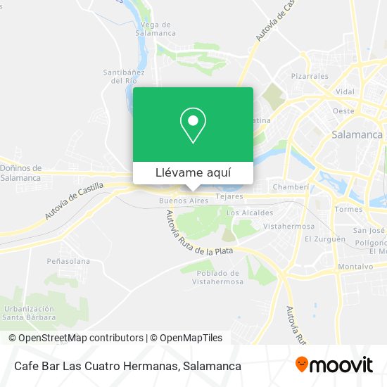 Mapa Cafe Bar Las Cuatro Hermanas