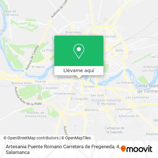 Mapa Artesania Puente Romano Carretera de Fregeneda, 4