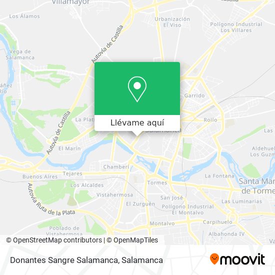 Mapa Donantes Sangre Salamanca