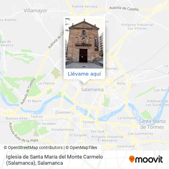 Mapa Iglesia de Santa María del Monte Carmelo (Salamanca)