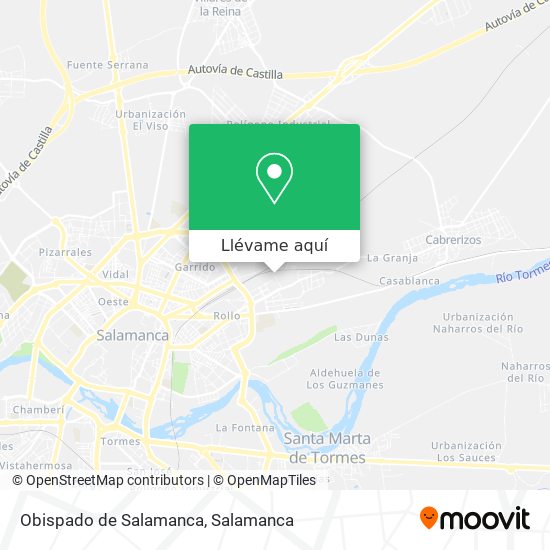 Mapa Obispado de Salamanca