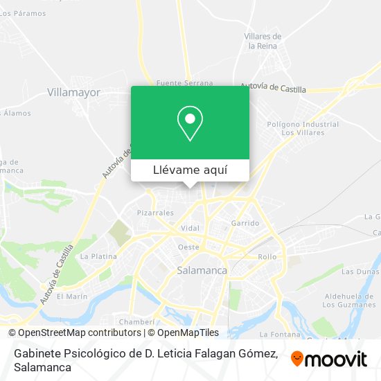 Mapa Gabinete Psicológico de D. Leticia Falagan Gómez