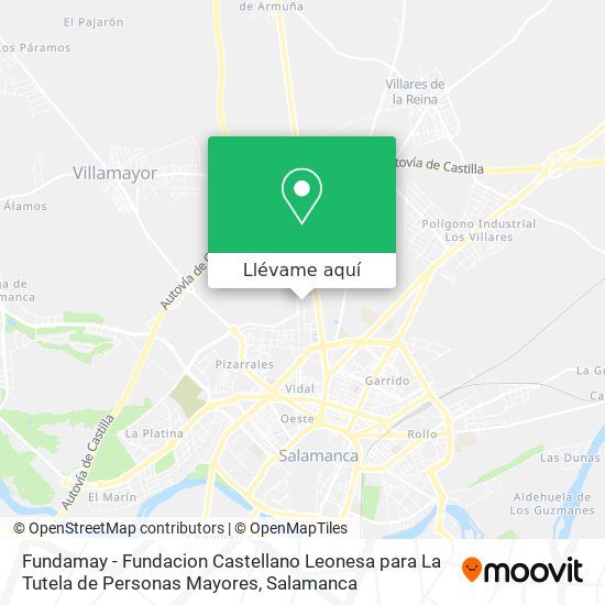 Mapa Fundamay - Fundacion Castellano Leonesa para La Tutela de Personas Mayores