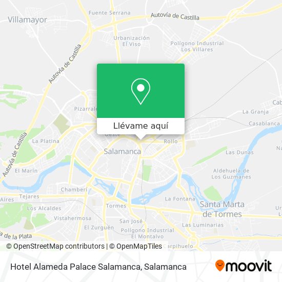 Mapa Hotel Alameda Palace Salamanca