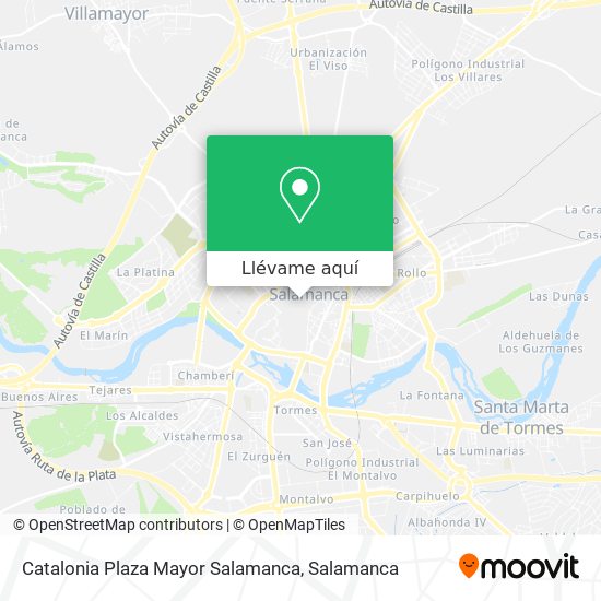 Mapa Catalonia Plaza Mayor Salamanca