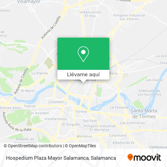 Mapa Hospedium Plaza Mayor Salamanca