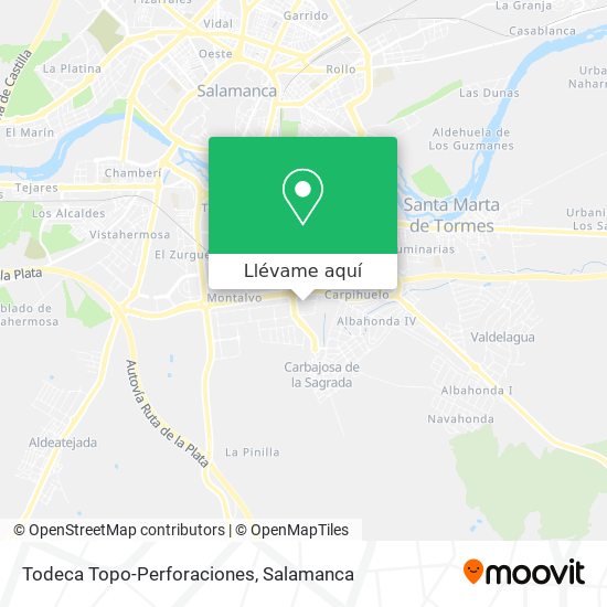 Mapa Todeca Topo-Perforaciones