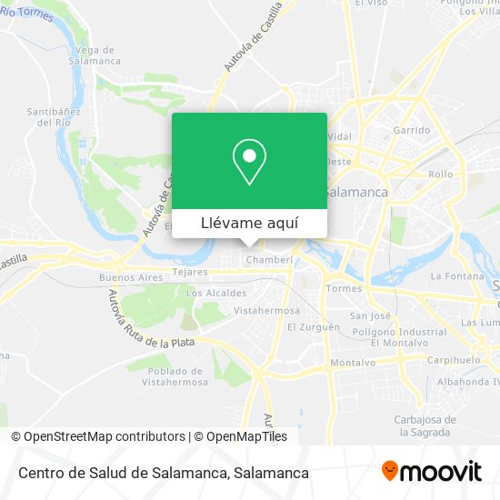 Mapa Centro de Salud de Salamanca