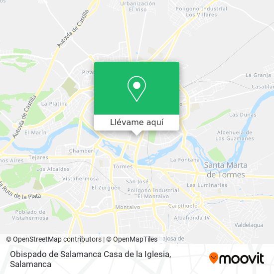 Mapa Obispado de Salamanca Casa de la Iglesia