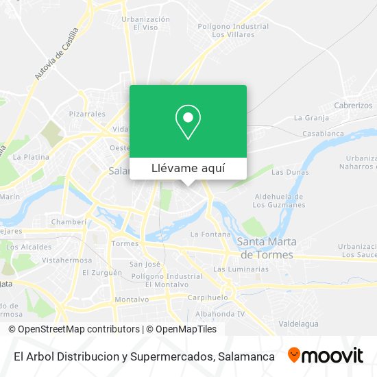 Mapa El Arbol Distribucion y Supermercados