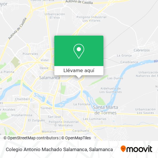 Mapa Colegio Antonio Machado Salamanca