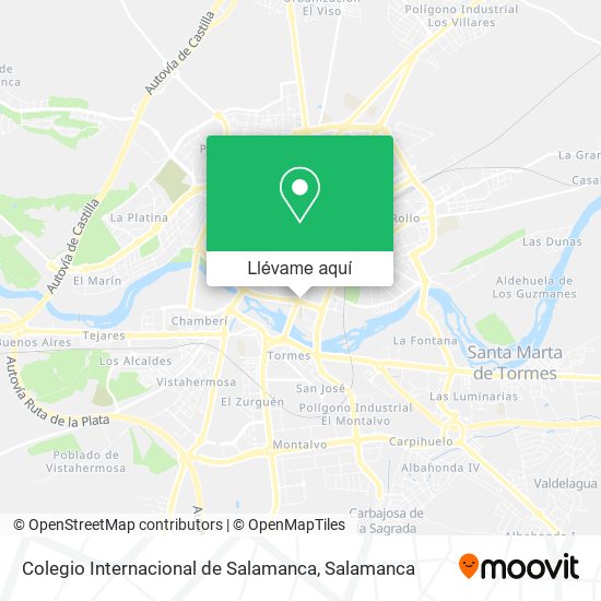 Mapa Colegio Internacional de Salamanca