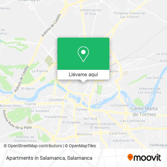 Mapa Apartments in Salamanca
