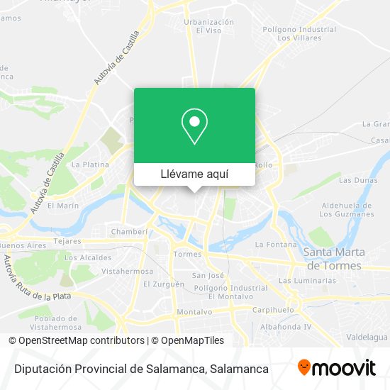 Mapa Diputación Provincial de Salamanca