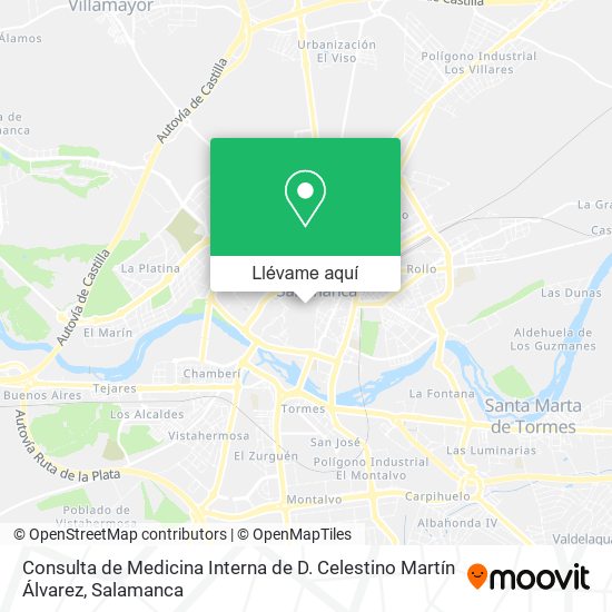 Mapa Consulta de Medicina Interna de D. Celestino Martín Álvarez