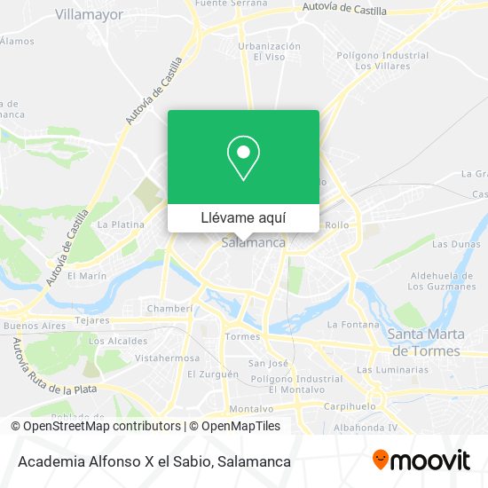 Mapa Academia Alfonso X el Sabio