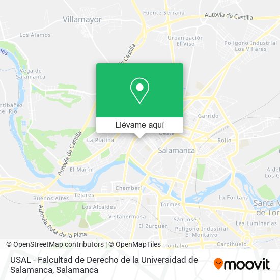 Mapa USAL - Falcultad de Derecho de la Universidad de Salamanca