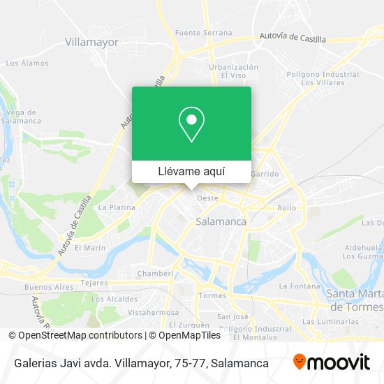 Mapa Galerias Javi avda. Villamayor, 75-77