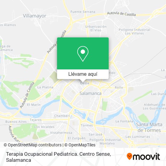 Mapa Terapia Ocupacional Pediatrica. Centro Sense