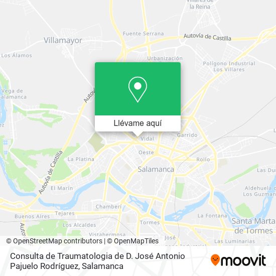 Mapa Consulta de Traumatologia de D. José Antonio Pajuelo Rodríguez