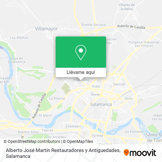 Mapa Alberto José Martín Restauradores y Antiguedades