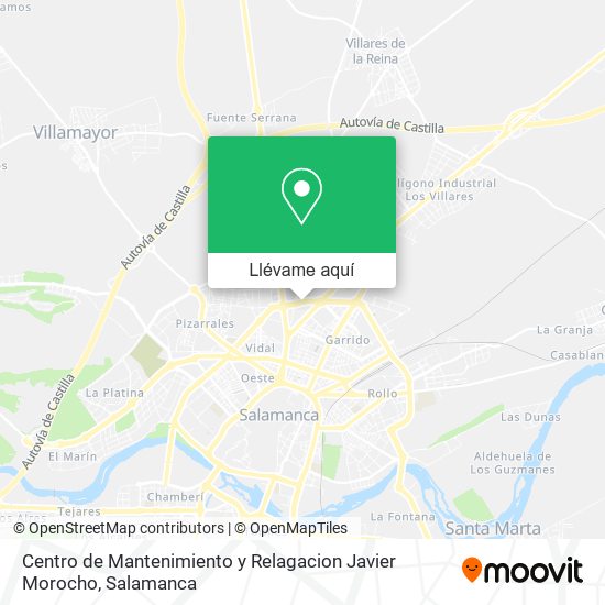 Mapa Centro de Mantenimiento y Relagacion Javier Morocho