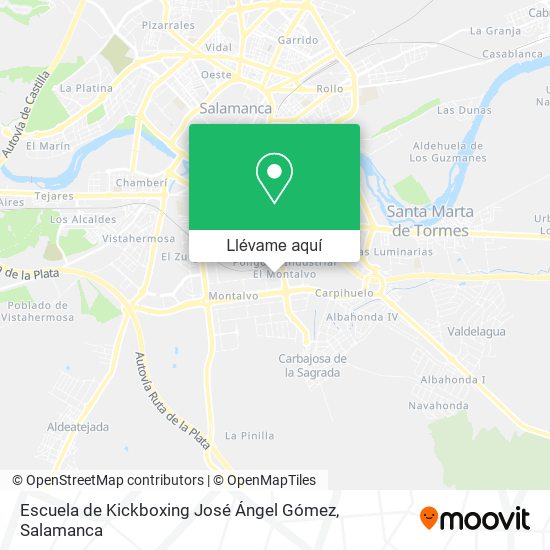 Mapa Escuela de Kickboxing José Ángel Gómez