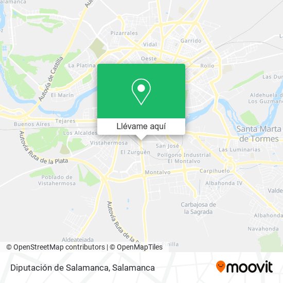 Mapa Diputación de Salamanca