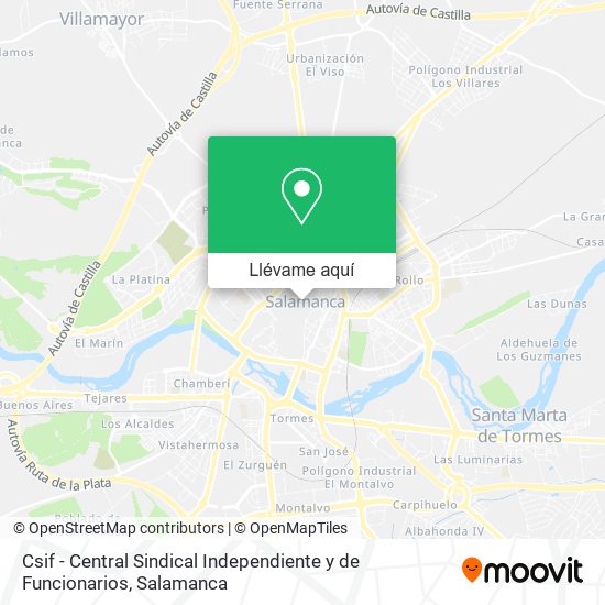 Mapa Csif - Central Sindical Independiente y de Funcionarios
