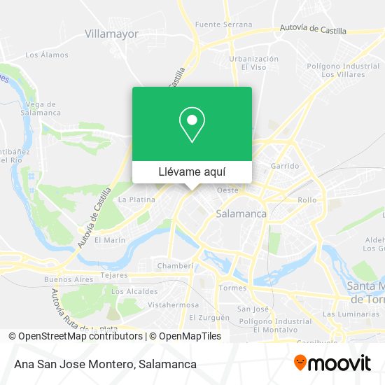 Mapa Ana San Jose Montero