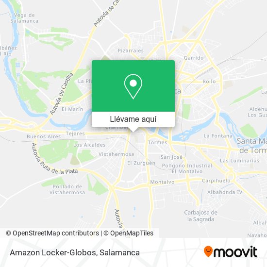 Mapa Amazon Locker-Globos
