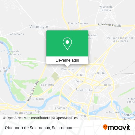 Mapa Obispado de Salamanca