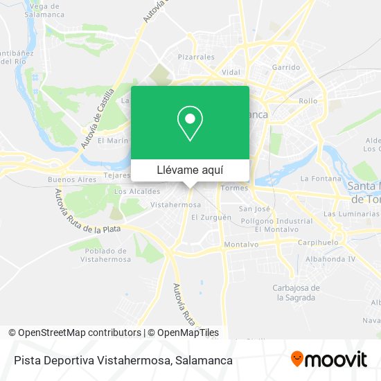 Mapa Pista Deportiva Vistahermosa