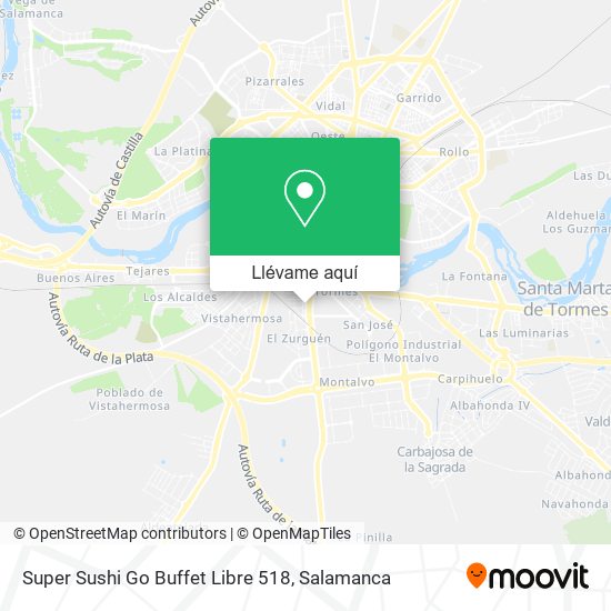 Mapa Super Sushi Go Buffet Libre 518