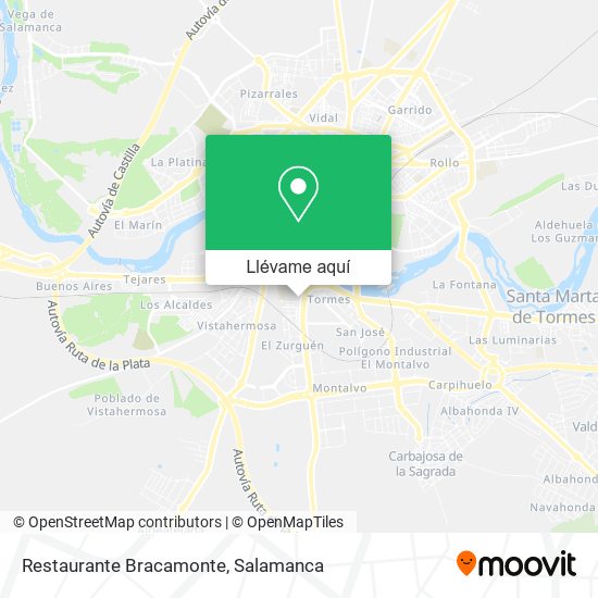 Mapa Restaurante Bracamonte